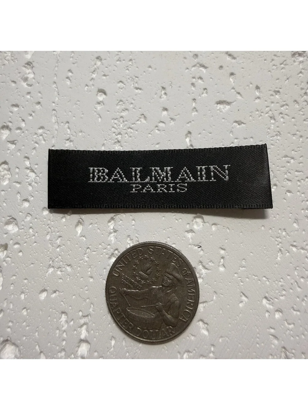 Balmain 1 Designer Tag LABEL Replacement Sewing Accessories 6 X 1.5 cm